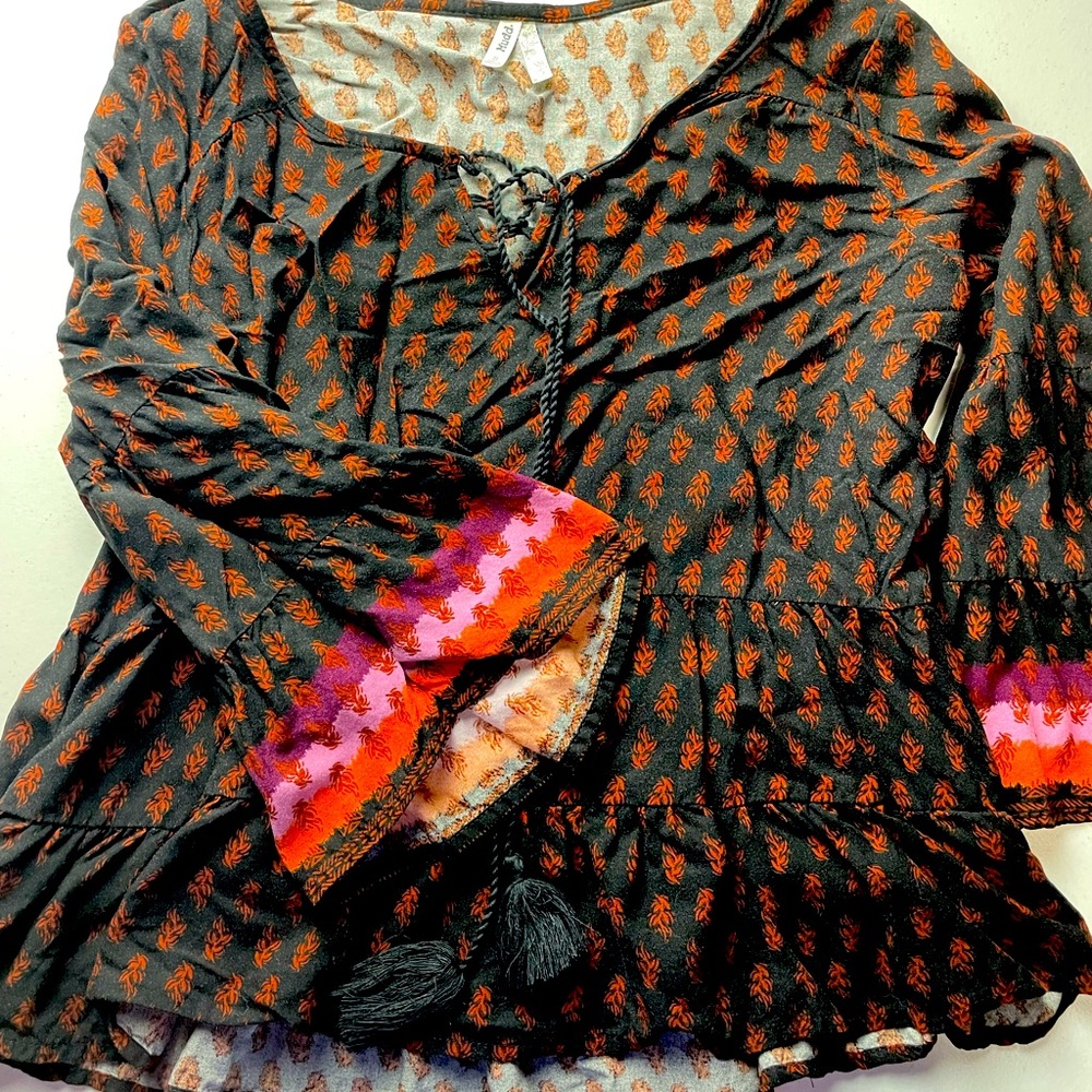 Mudd Boho Blouse Top Women’s Size Small